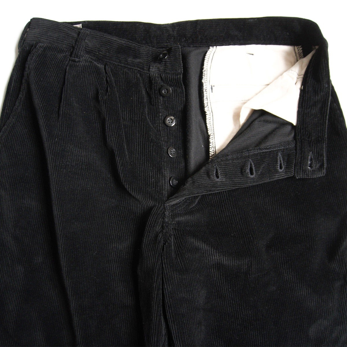 JOE McCOY DOUBLE-PLEAT CORDUROY TROUSERS Pants Size 32