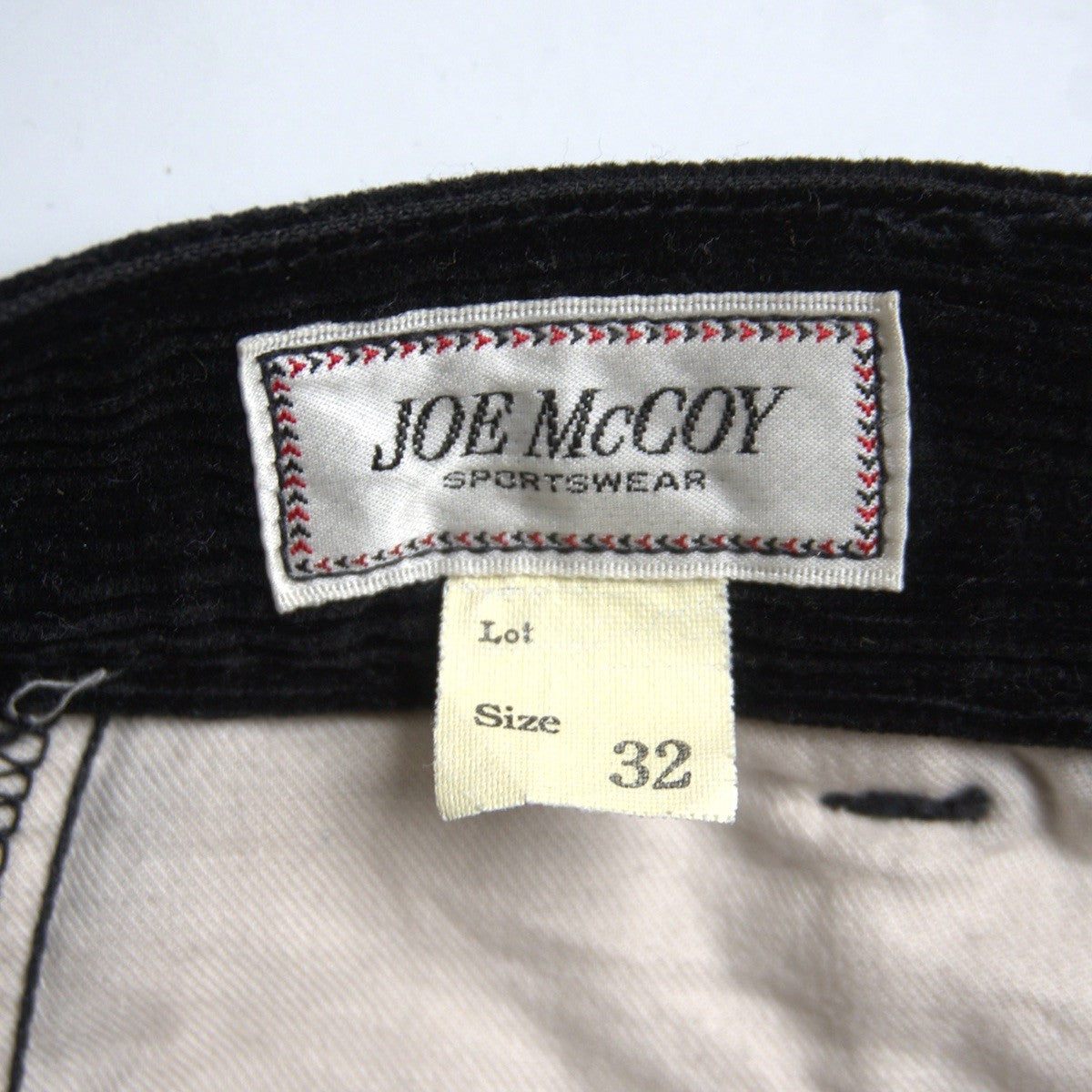 JOE McCOY DOUBLE-PLEAT CORDUROY TROUSERS Pants Size 32