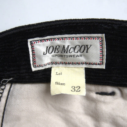 JOE McCOY DOUBLE-PLEAT CORDUROY TROUSERS Pants Size 32