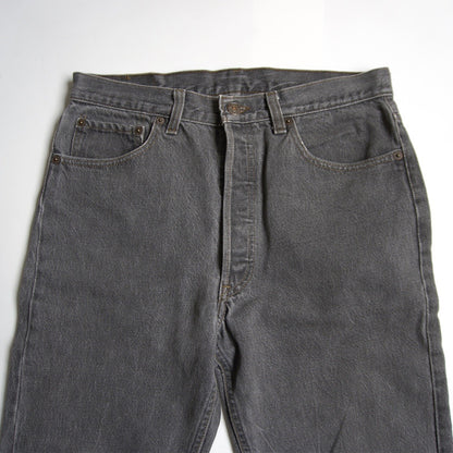 Levi's 90s 501 Black Jeans Denim Pants Size 33×30