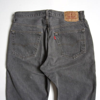 Levi's 90s 501 Black Jeans Denim Pants Size 33×30