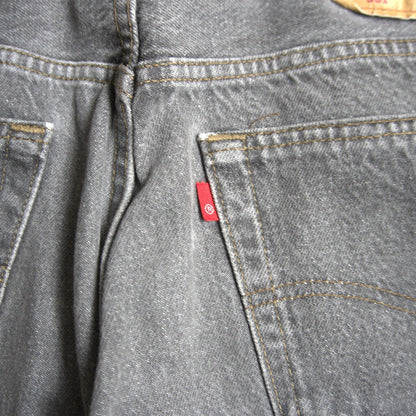 Levi's 90s 501 Black Jeans Denim Pants Size 33×30
