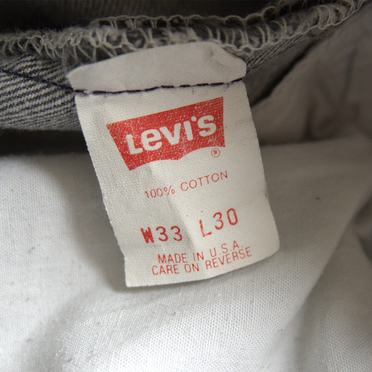 Levi's 90s 501 Black Jeans Denim Pants Size 33×30