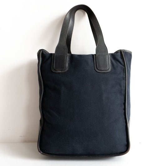 GHURKA NO.20 Tall Shopper Leather Canvas Tote Size ONE SIZE
