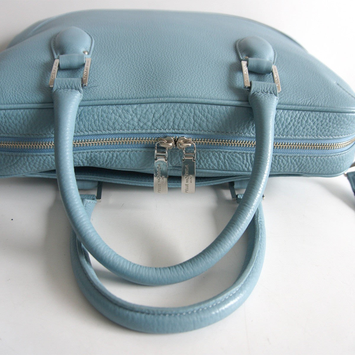 PELLE MORBIDA Maiden Voyage Convertible Tote Bag Blue