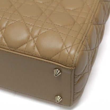 Christian Dior Lady Dior Cannage Bag Beige Size ONE SIZE