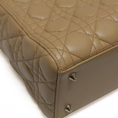 Christian Dior Lady Dior Cannage Bag Beige Size ONE SIZE