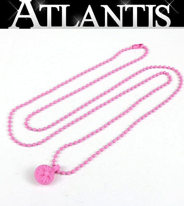CHROME HEARTS Pink Silicone Ball Necklace Size ONE SIZE