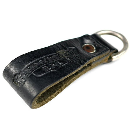 CHROME HEARTS Cross Button D-Ring Loop Black Belt Size ONE SIZE