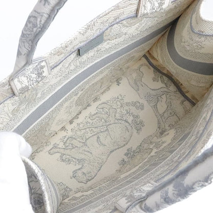Christian Dior Toile de Jouy Canvas Tote Gray Size ONE SIZE