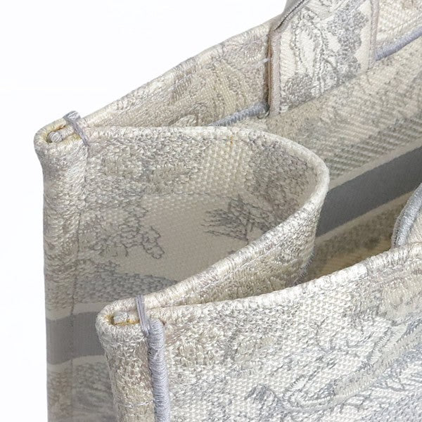 Christian Dior Toile de Jouy Canvas Tote Gray Size ONE SIZE
