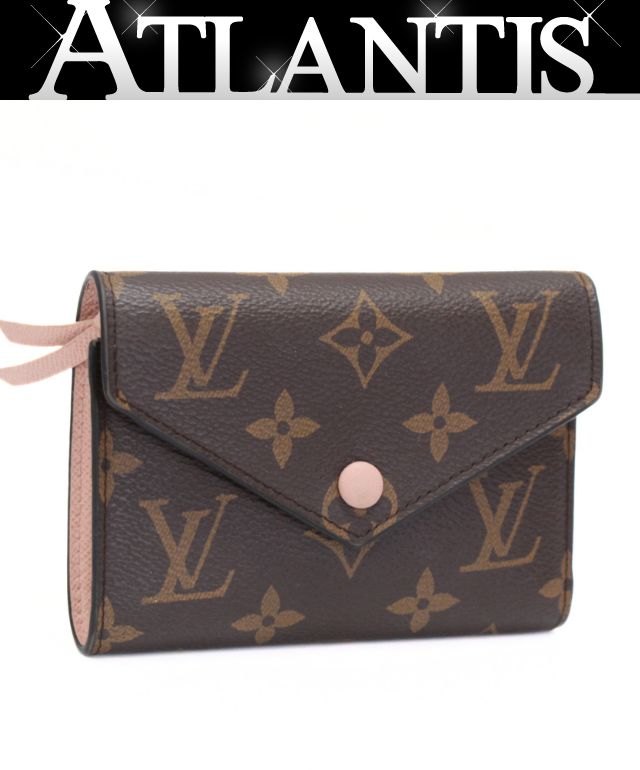 Louis Vuitton Monogram Rose Compact Wallet Size ONE SIZE