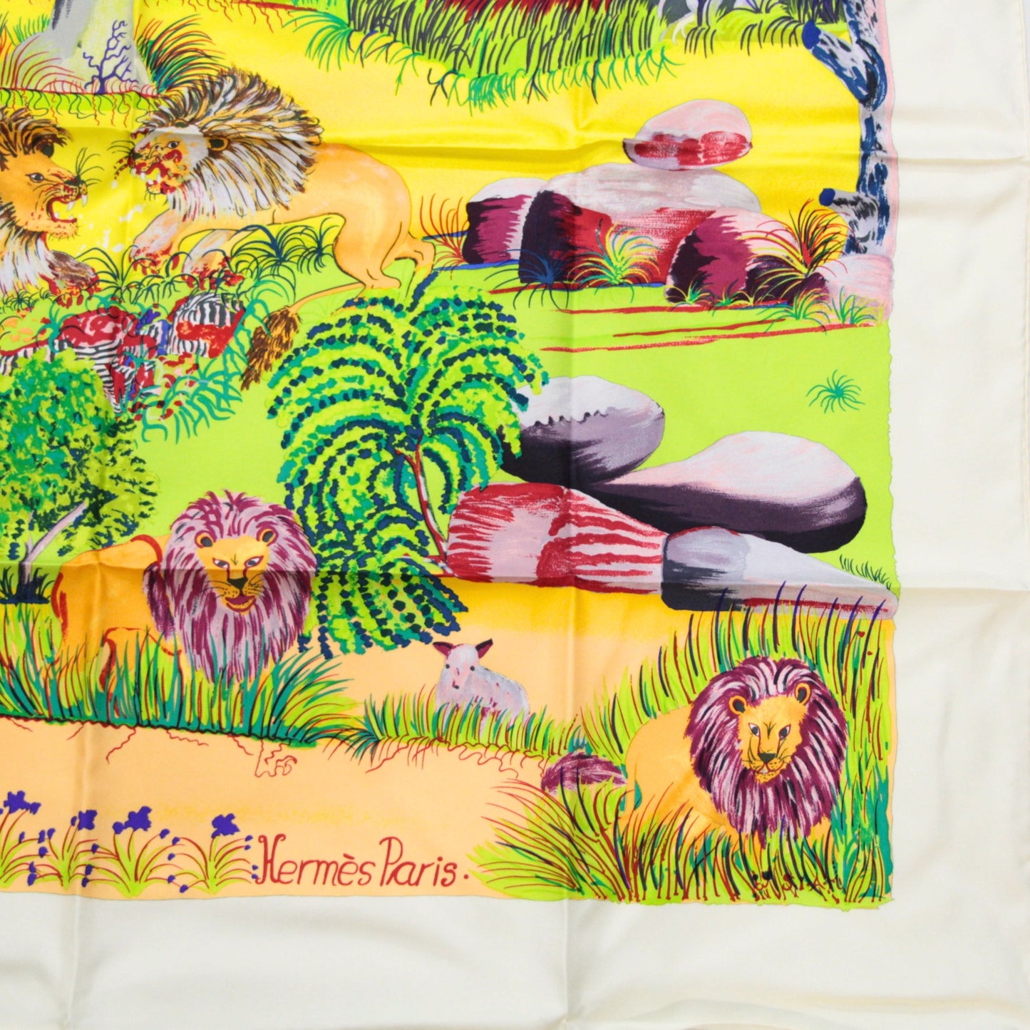 HERMES Carré 90 "Nuba Mountain" Silk Scarf Size ONE SIZE