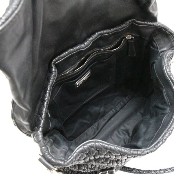 Miu Miu Matelasse Leather 2-Way Bag Black Size ONE SIZE