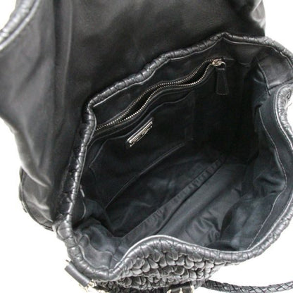 Miu Miu Matelasse Leather 2-Way Bag Black Size ONE SIZE
