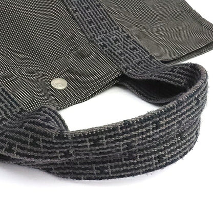 HERMES Herline MM Canvas Tote Bag Gray Size ONE SIZE