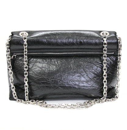 Ami Paris Heart Logo Leather Chain Bag Black Size ONE SIZE