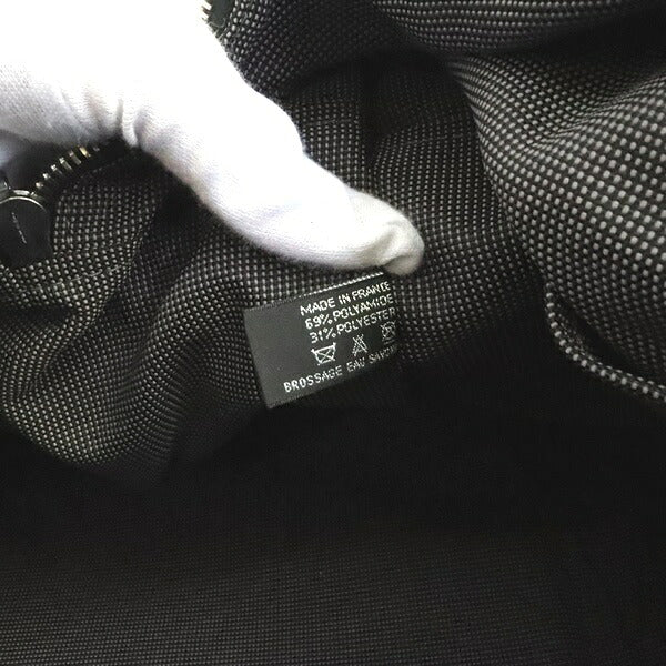 HERMES Herline TGM Canvas Boston Bag Gray Size ONE SIZE