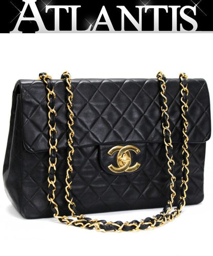 CHANEL Large Matelasse 34 Lambskin Chain Bag Size ONE SIZE
