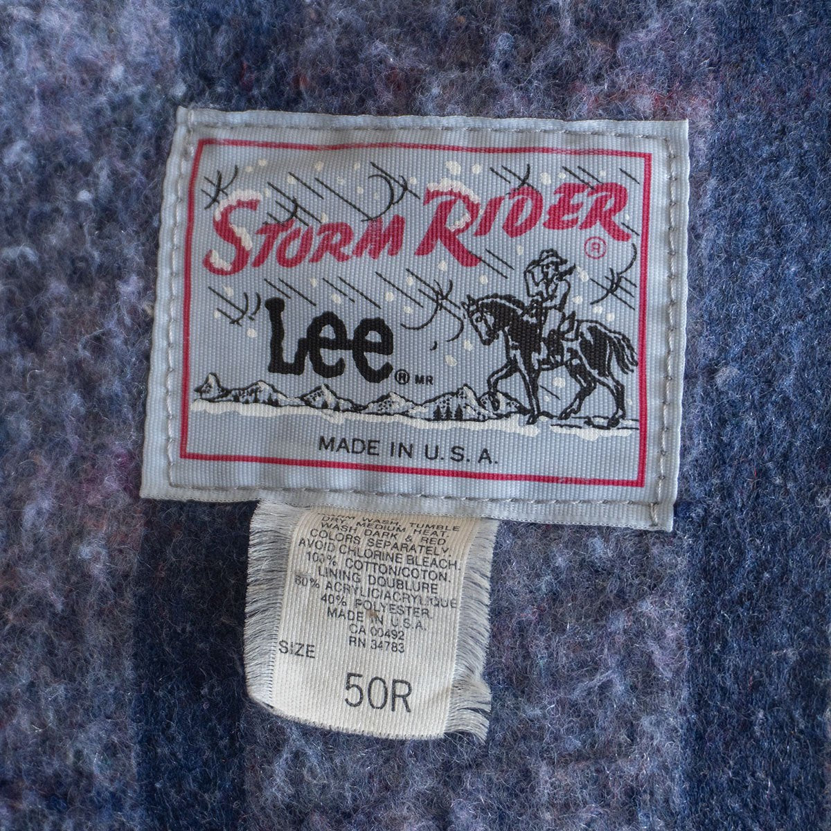 Lee 80s STORM RIDER Denim Jacket Size 50R
