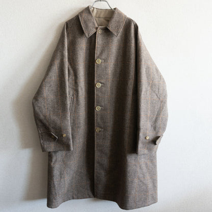 ANATOMICA Reversible Tweed Raglan Coat Size 44