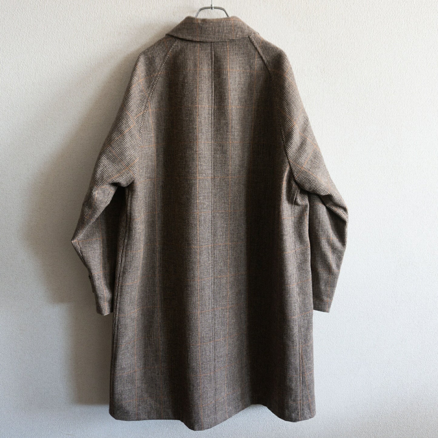 ANATOMICA Reversible Tweed Raglan Coat Size 44