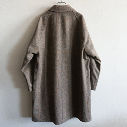 ANATOMICA Reversible Tweed Raglan Coat Size 44