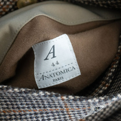 ANATOMICA Reversible Tweed Raglan Coat Size 44