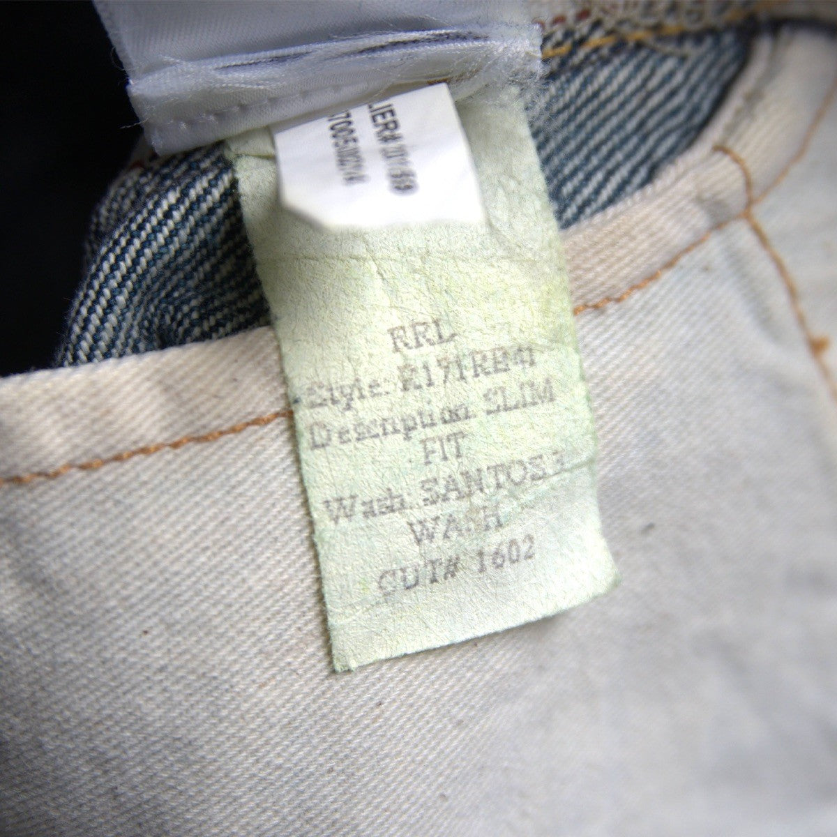 RRL Santos Wash Slim Fit Jeans Vintage Size 29×30
