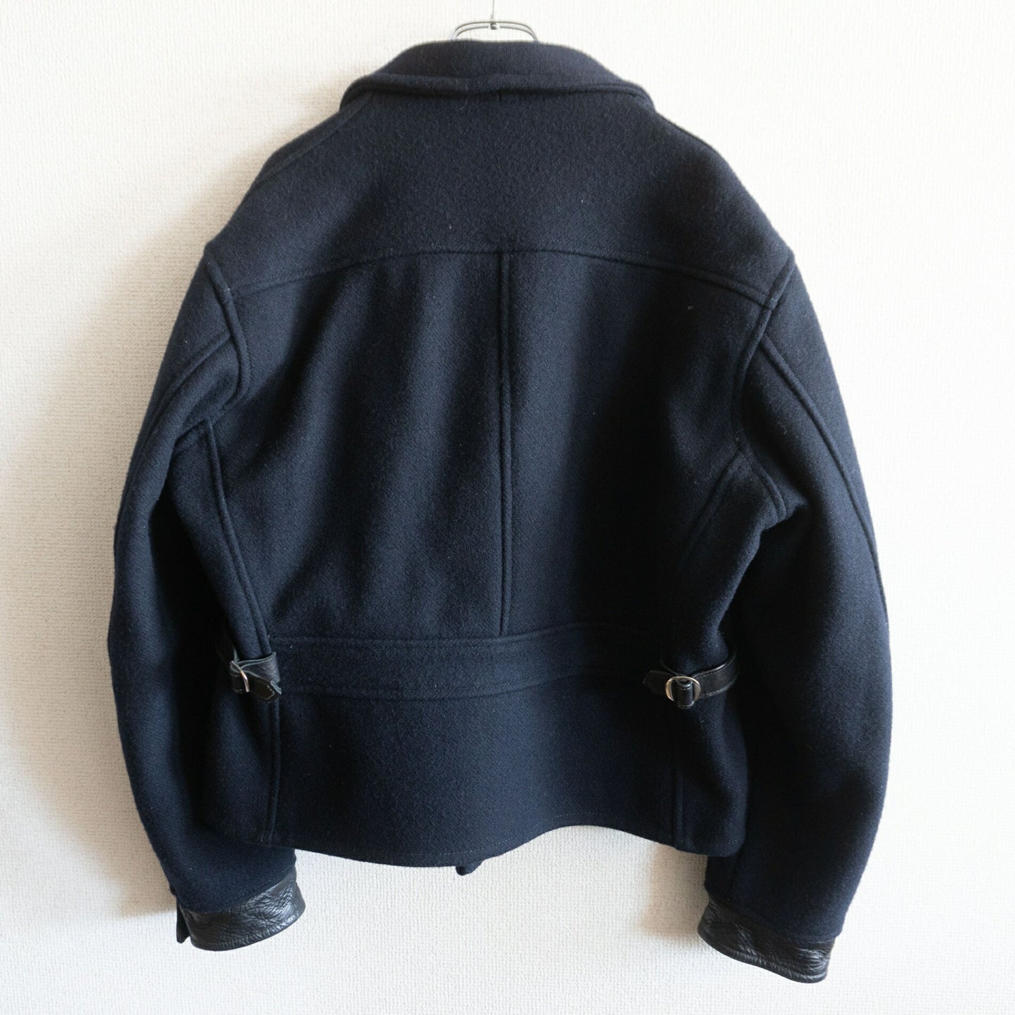 At Last & Co 44 MELTON RIDERS JACKET Blue Size 44