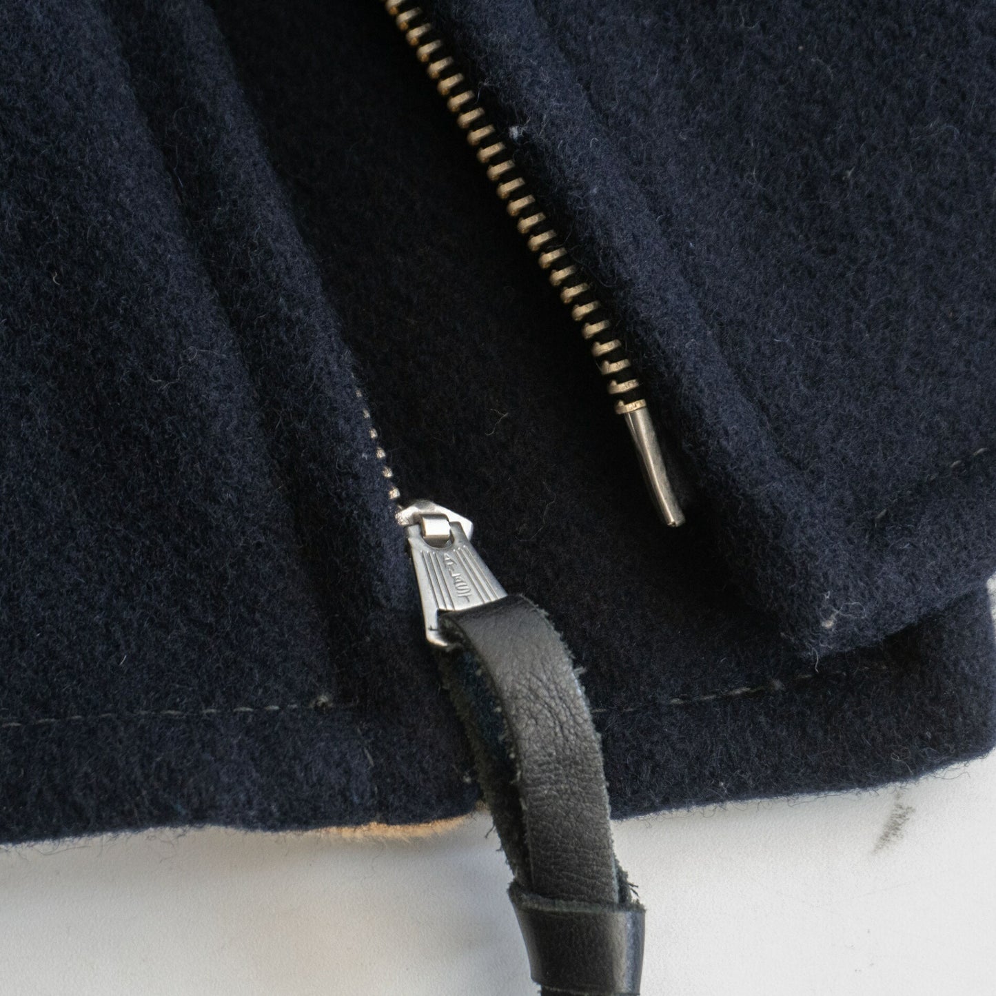 At Last & Co 44 MELTON RIDERS JACKET Blue Size 44