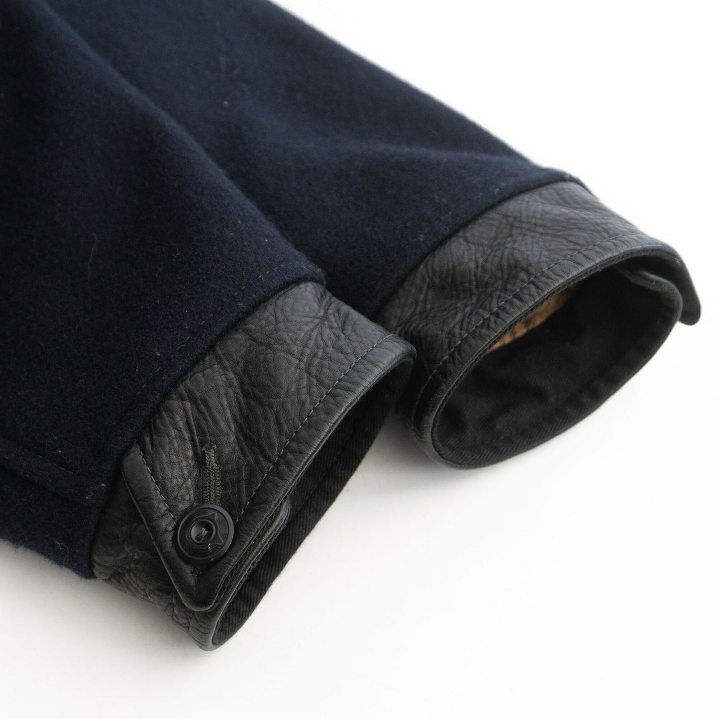 At Last & Co 44 MELTON RIDERS JACKET Blue Size 44