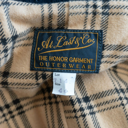 At Last & Co 44 MELTON RIDERS JACKET Blue Size 44