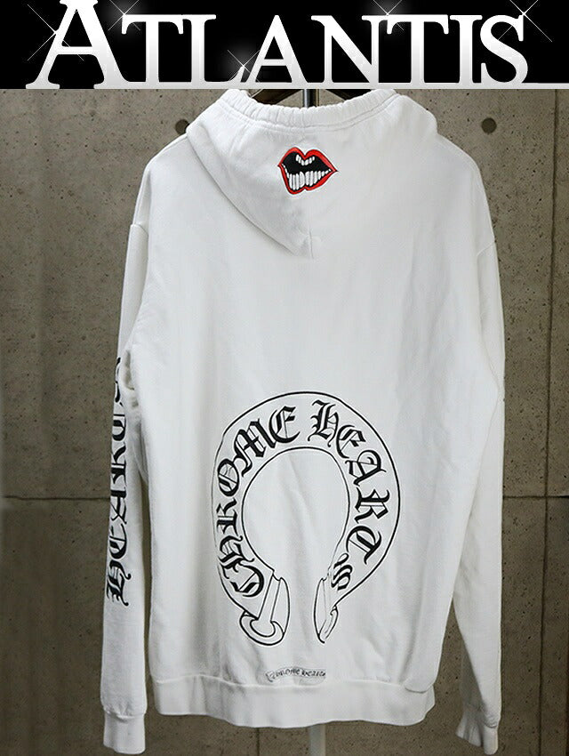 CHROME HEARTS MATTY BOY Chomper Hoodie White Size L