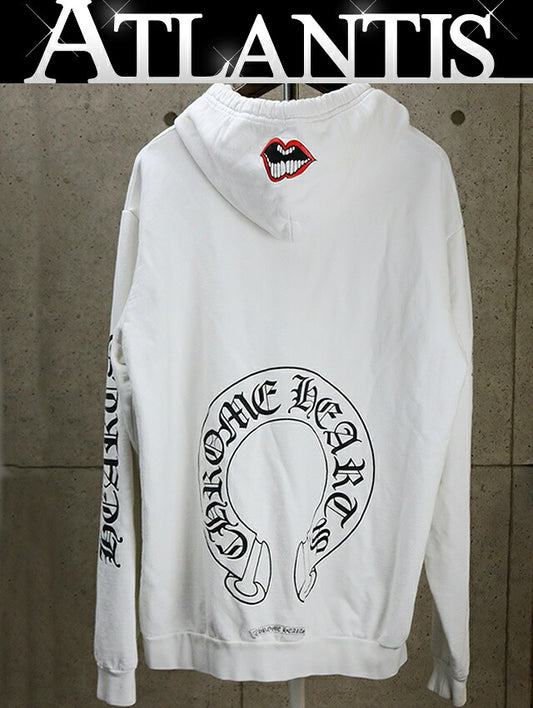 CHROME HEARTS MATTY BOY Chomper Hoodie White Size L