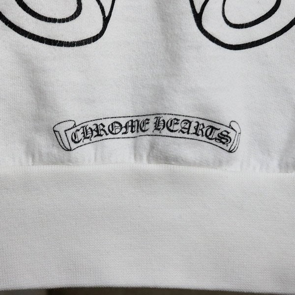 CHROME HEARTS MATTY BOY Chomper Hoodie White Size L