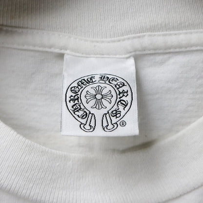 CHROME HEARTS T-Bar Star Print Cotton T-Shirt White Size S