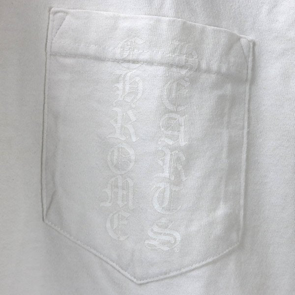 CHROME HEARTS T-Bar Star Print Cotton T-Shirt White Size S