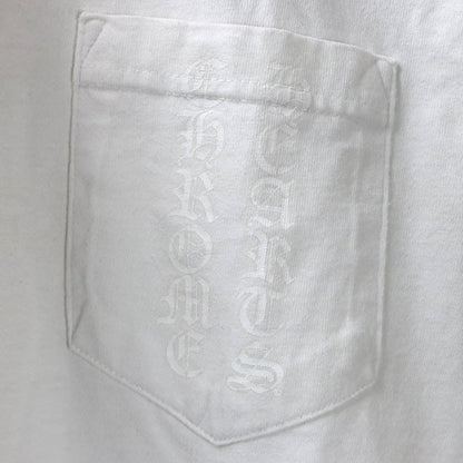 CHROME HEARTS T-Bar Star Print Cotton T-Shirt White Size S