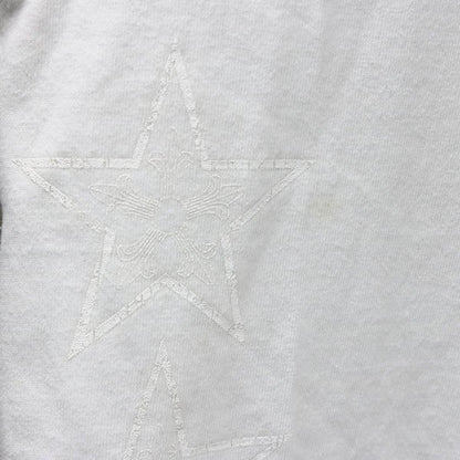 CHROME HEARTS T-Bar Star Print Cotton T-Shirt White Size S