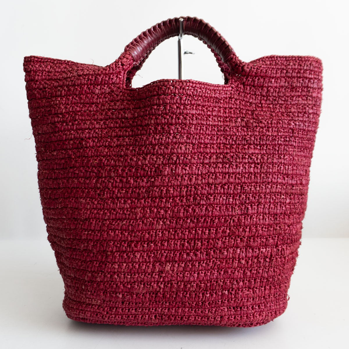 HELEN KAMINSKI Leather handle raffia tote Bag