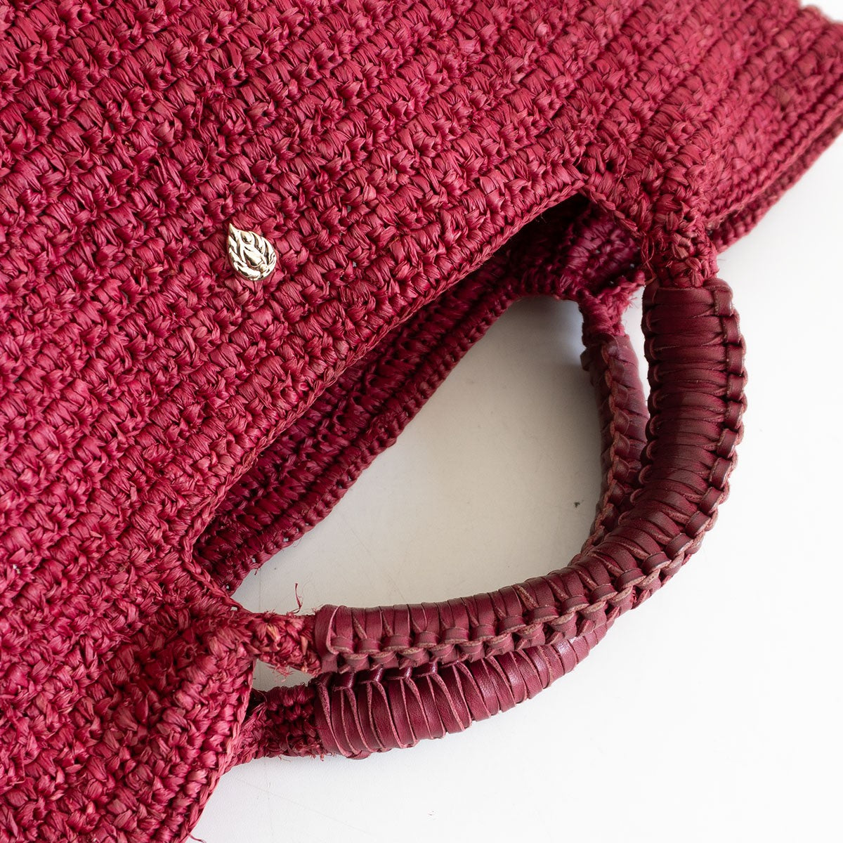 HELEN KAMINSKI Leather handle raffia tote Bag