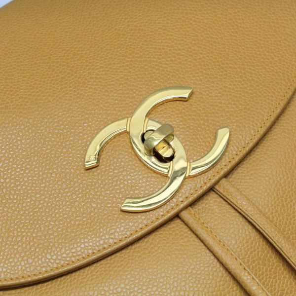 CHANEL Yellow Caviar Large Coco Backpack Bag Size ONE SIZE