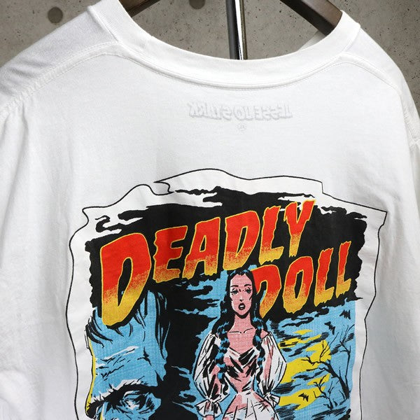 DEADLY DOLL Jesse Jo Stark Print White T-Shirt Size XL