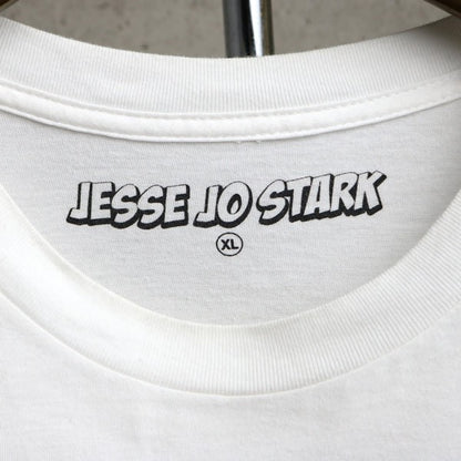 DEADLY DOLL Jesse Jo Stark Print White T-Shirt Size XL