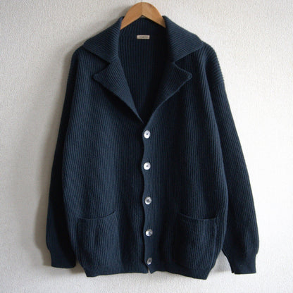 Malo Cashmere Knit Cardigan Sweater Blue Size 50