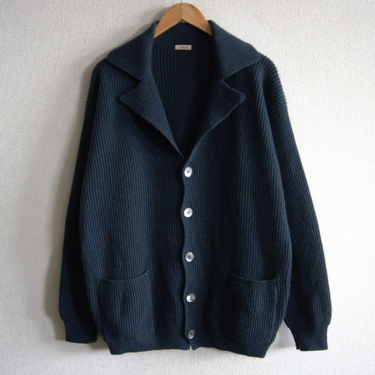 Malo Cashmere Knit Cardigan Sweater Blue Size 50