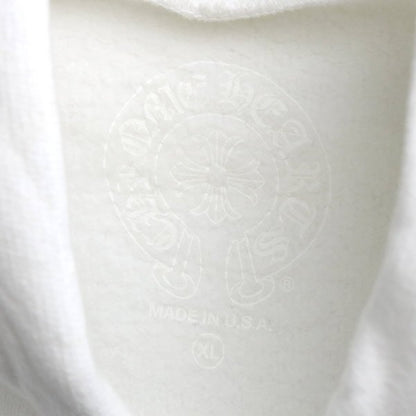 CHROME HEARTS Old English Logo Pullover Hoodie White Size XL