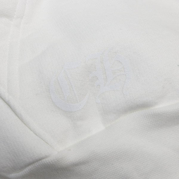 CHROME HEARTS Old English Logo Pullover Hoodie White Size XL