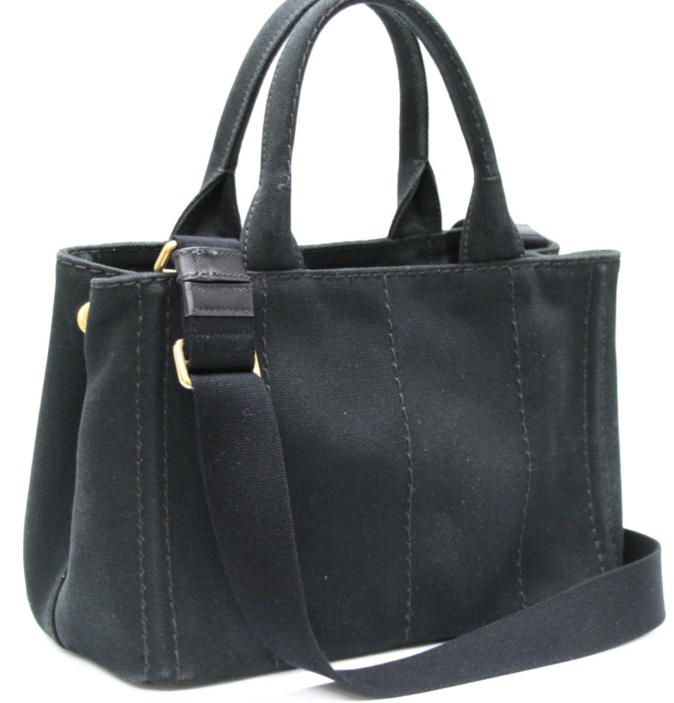 PRADA Canapa Mini Canvas 2WAY Tote Bag Size ONE SIZE